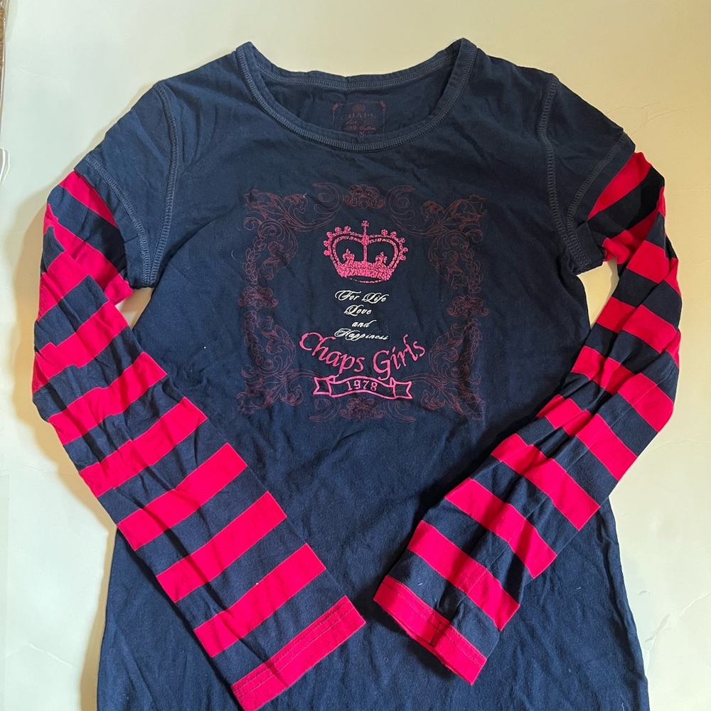 Long Sleeve Chaps Baby Tee